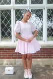 Strawberry Milk Tea Smock Dress