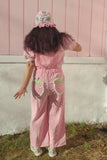 Pink Strawberry Overalls