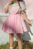Pink Strawberry Pinafore
