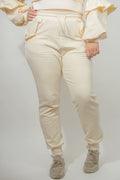 Cream Heart Pocket Joggers