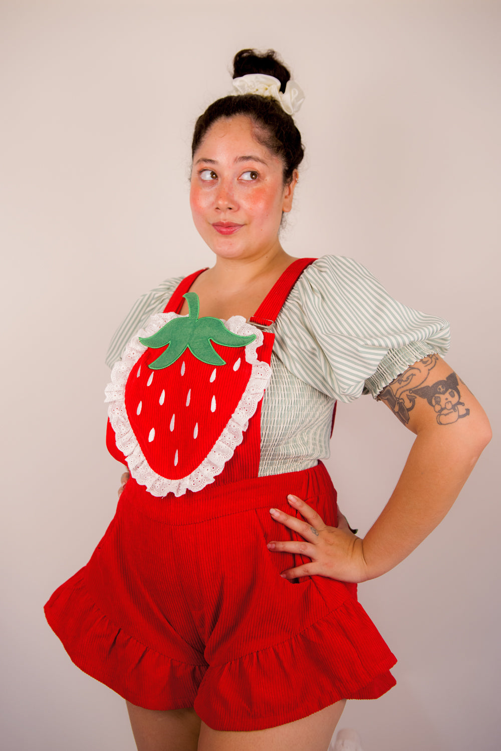 Red Strawberry Romper