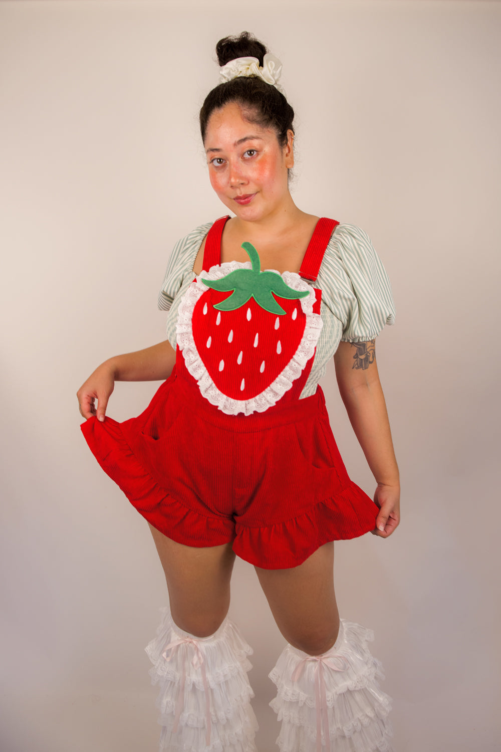 Red Strawberry Romper