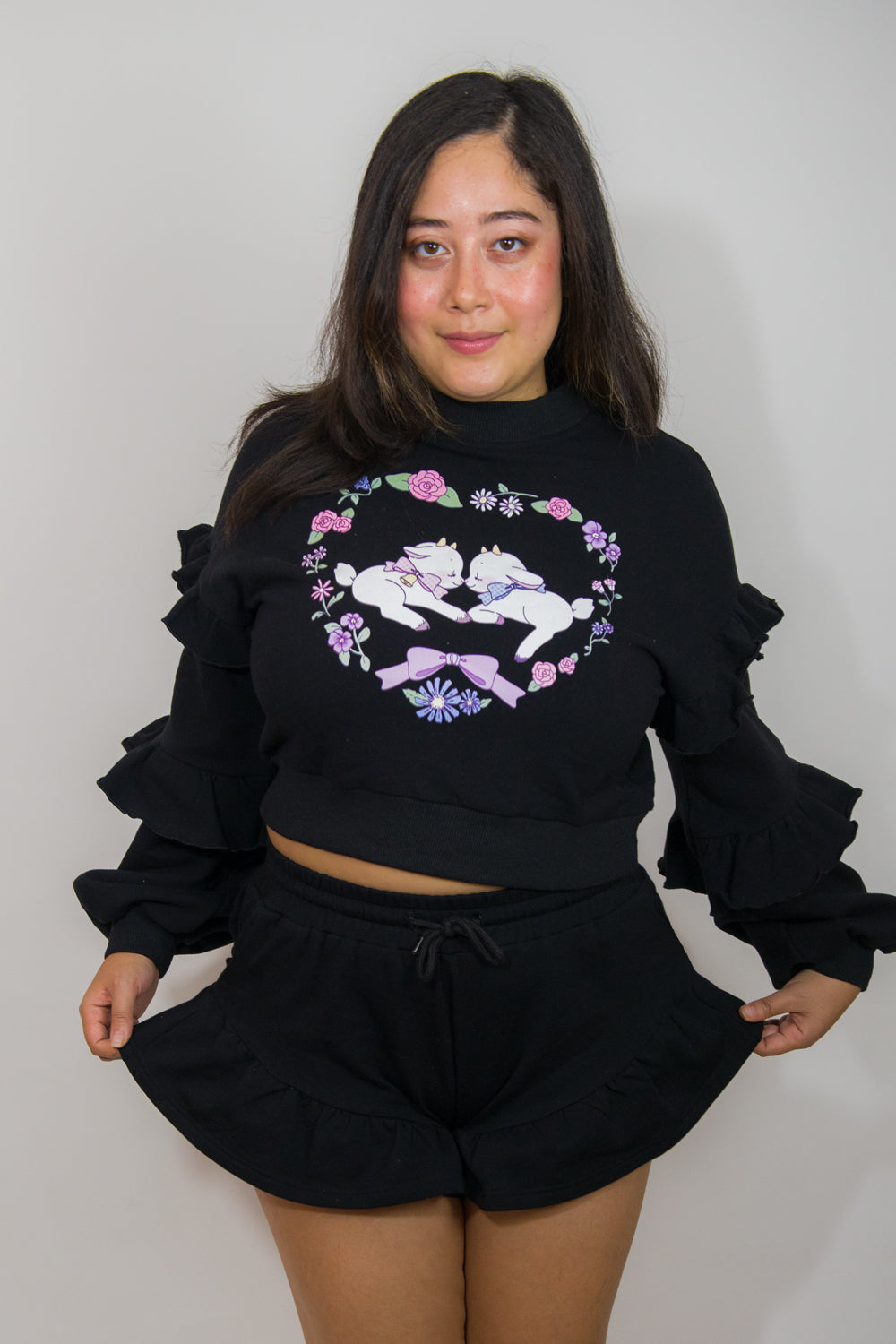 Black Heart Pocket Shorts