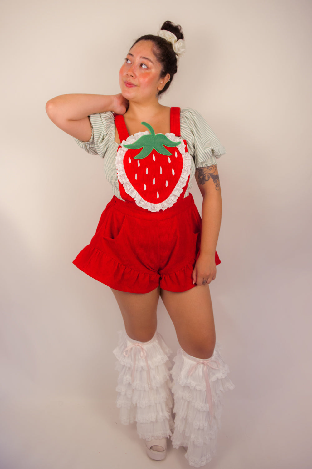 Red Strawberry Romper