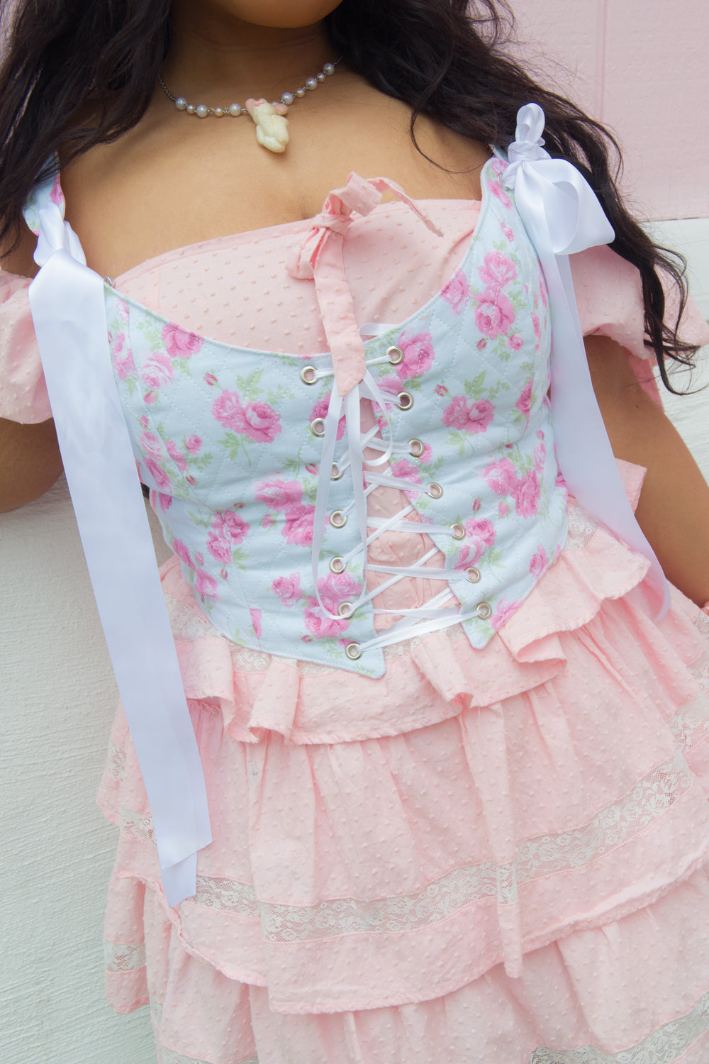 Peppermint Rose Corset
