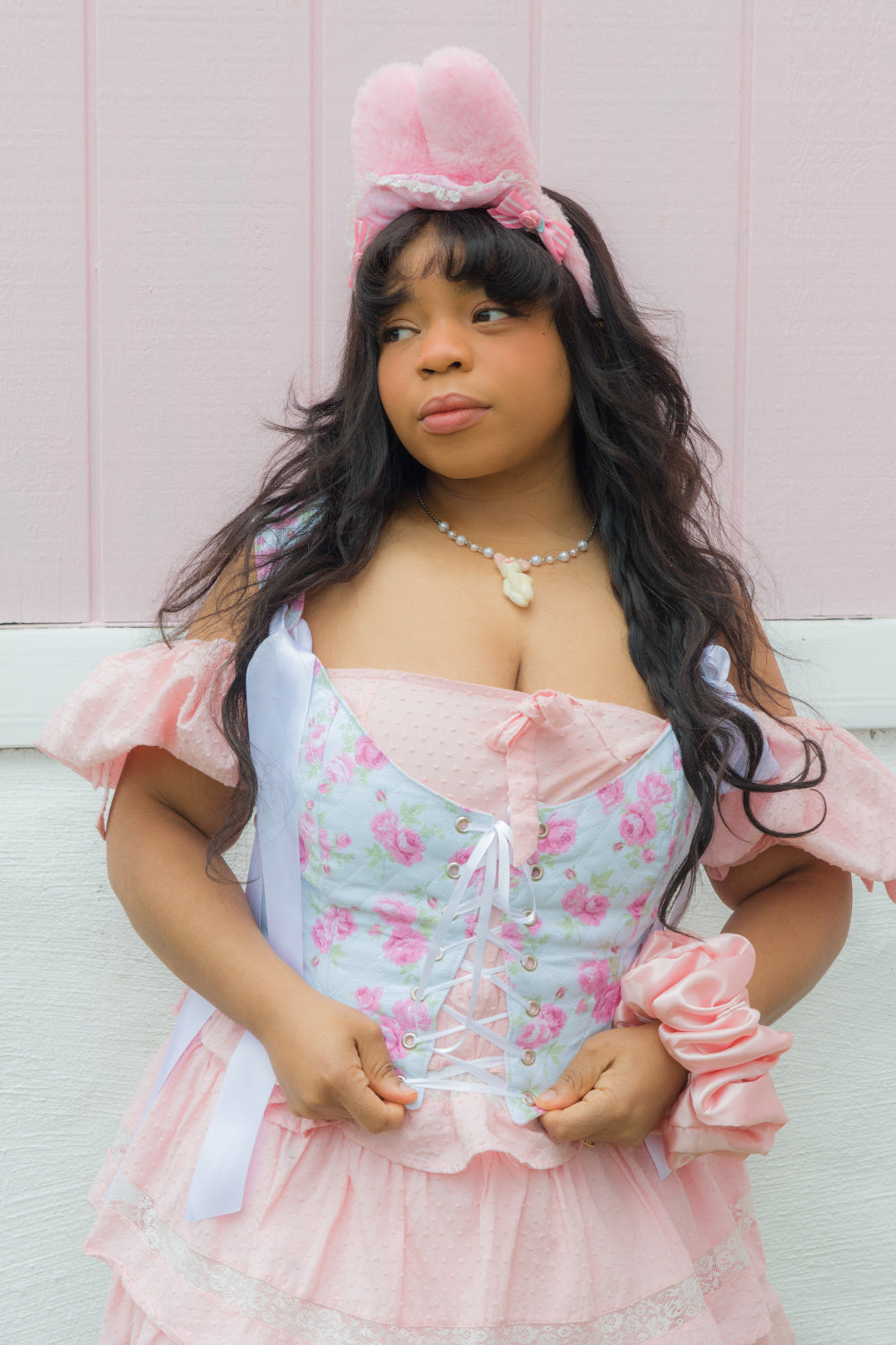 Peppermint Rose Corset