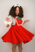 Red Strawberry Pinafore