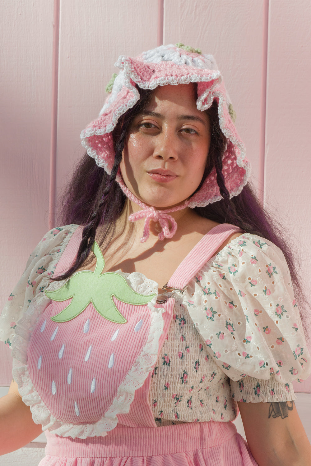 Pink Strawberry Bonnet