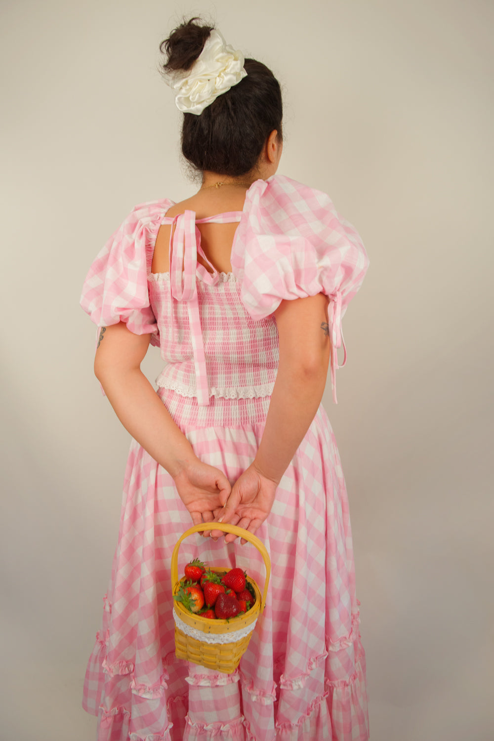 Strawberry Blossom Maxi Skirt