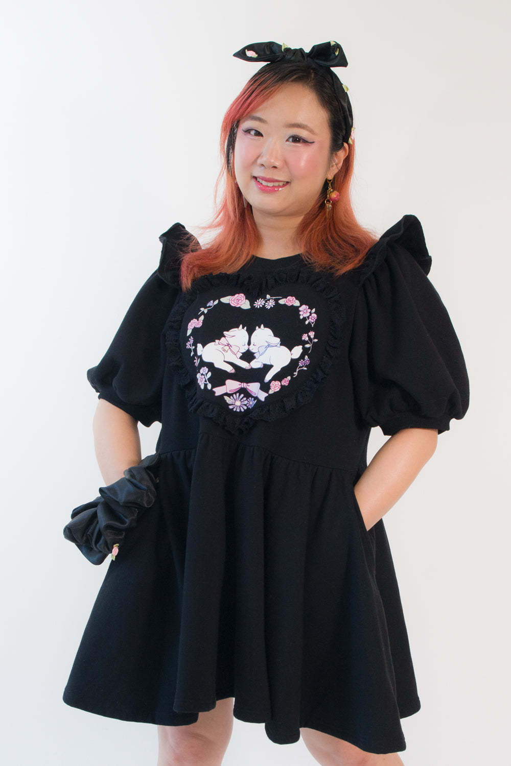 Enchanting Goats Sweatshirt Dress