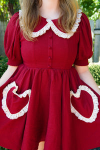 Red Velvet Gumdrop Dress