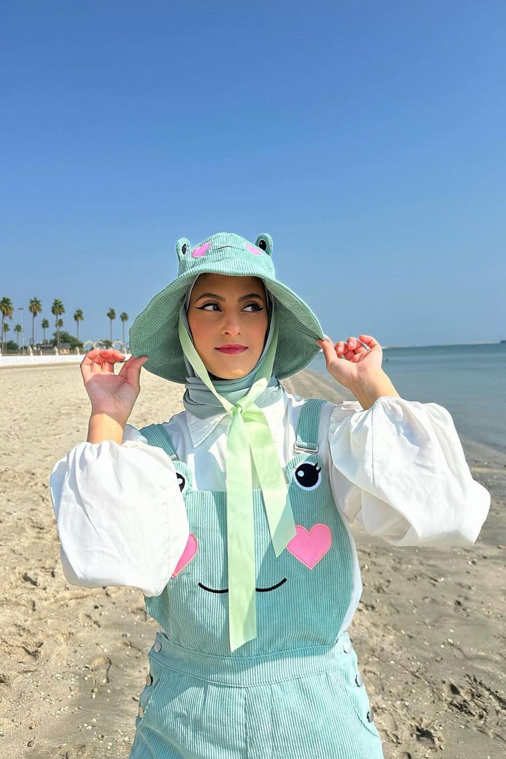 Matcha Frog Overalls