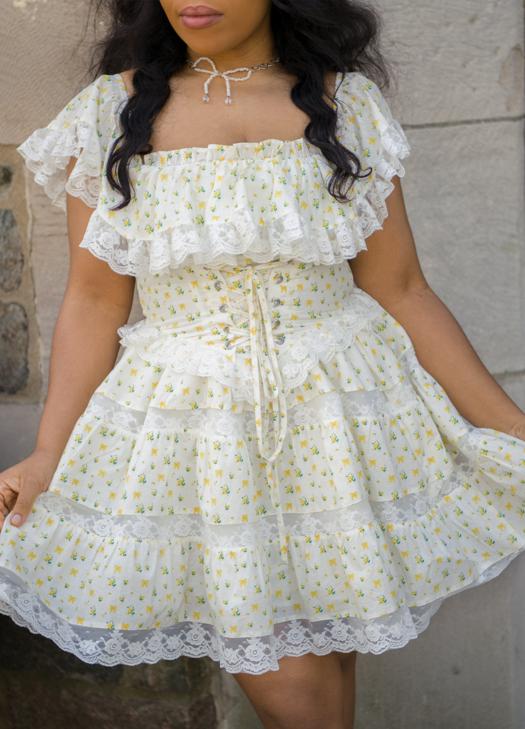 Yellow Rose Garden Party Dress Yellow Rose Garden Party Dress
