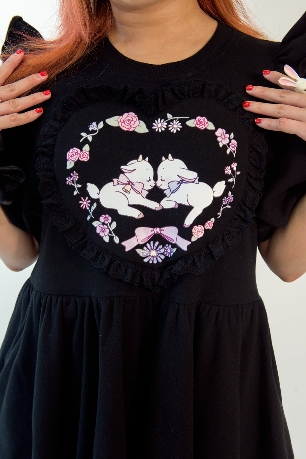 Enchanting Goats Sweatshirt Dress