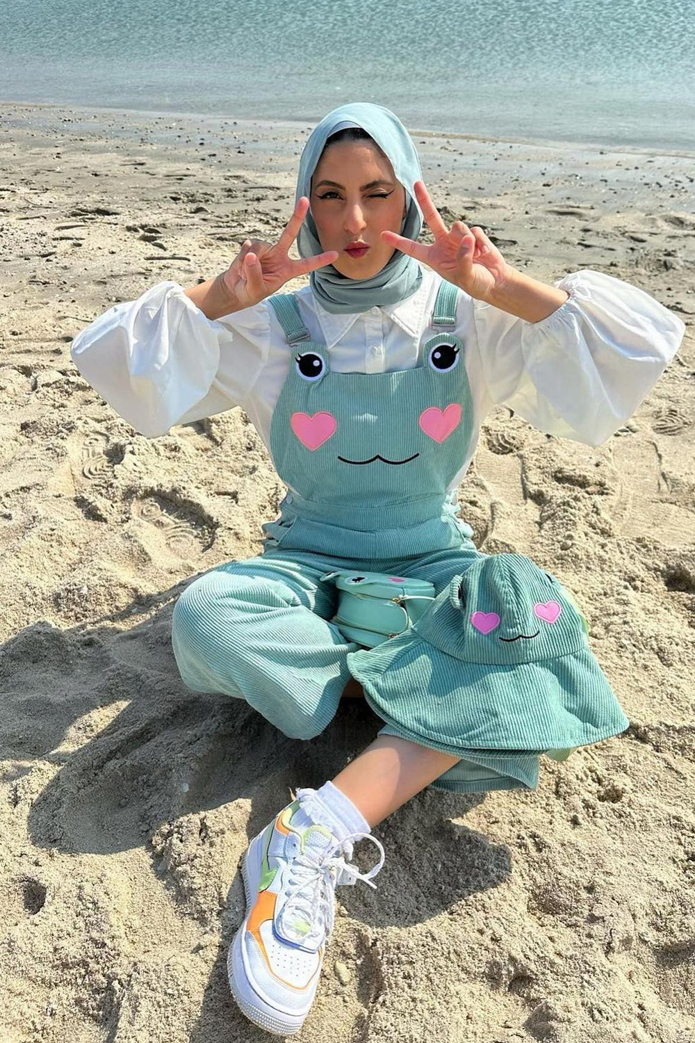 Matcha Frog Overalls