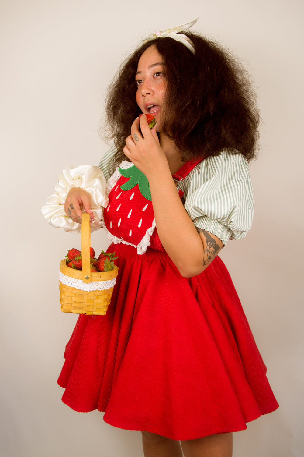 Red Strawberry Pinafore