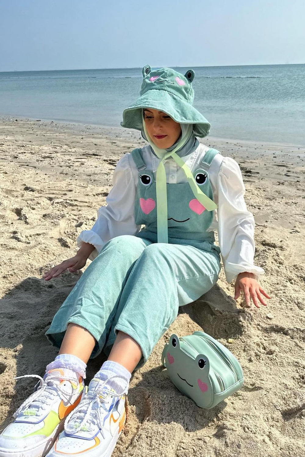 Matcha Frog Overalls