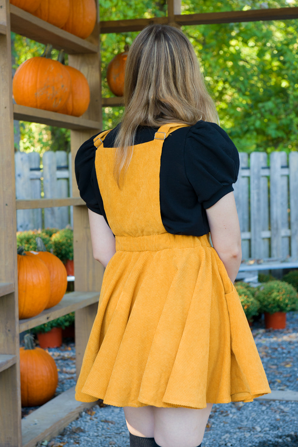 yellow pinafore dress Pumpkin Spice Pinafore