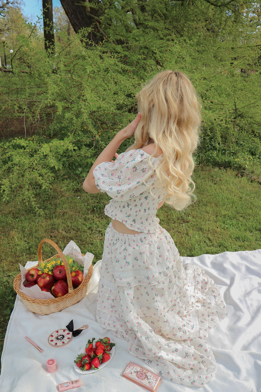 Rosebud Parfait Maxi Skirt