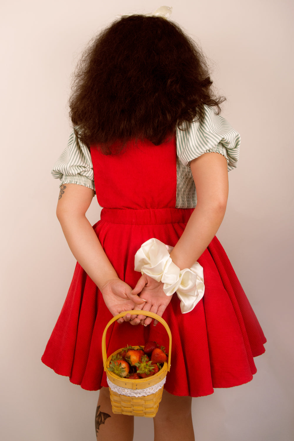 Red Strawberry Pinafore