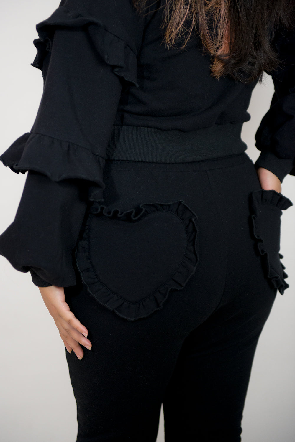 Black Heart Pocket Joggers