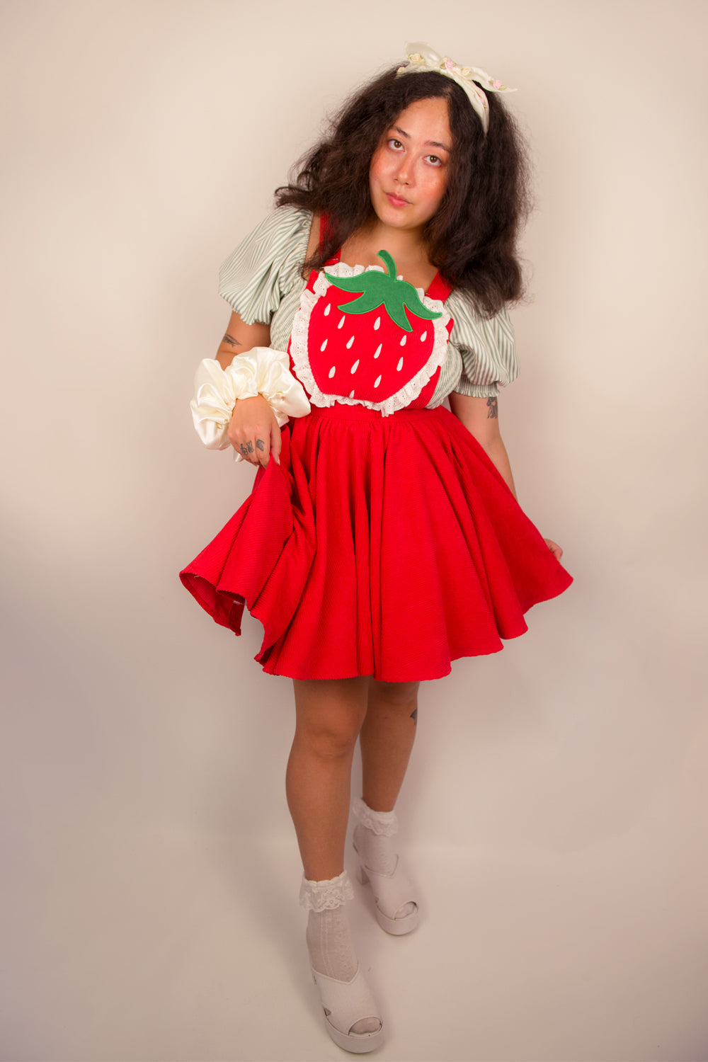 Red Strawberry Pinafore