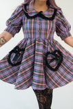 Lavender Tartan Gumdrop Dress