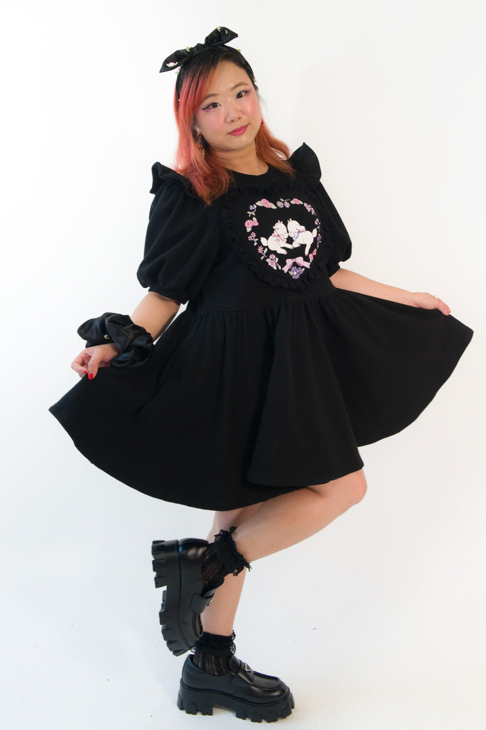 Enchanting Goats Sweatshirt Dress