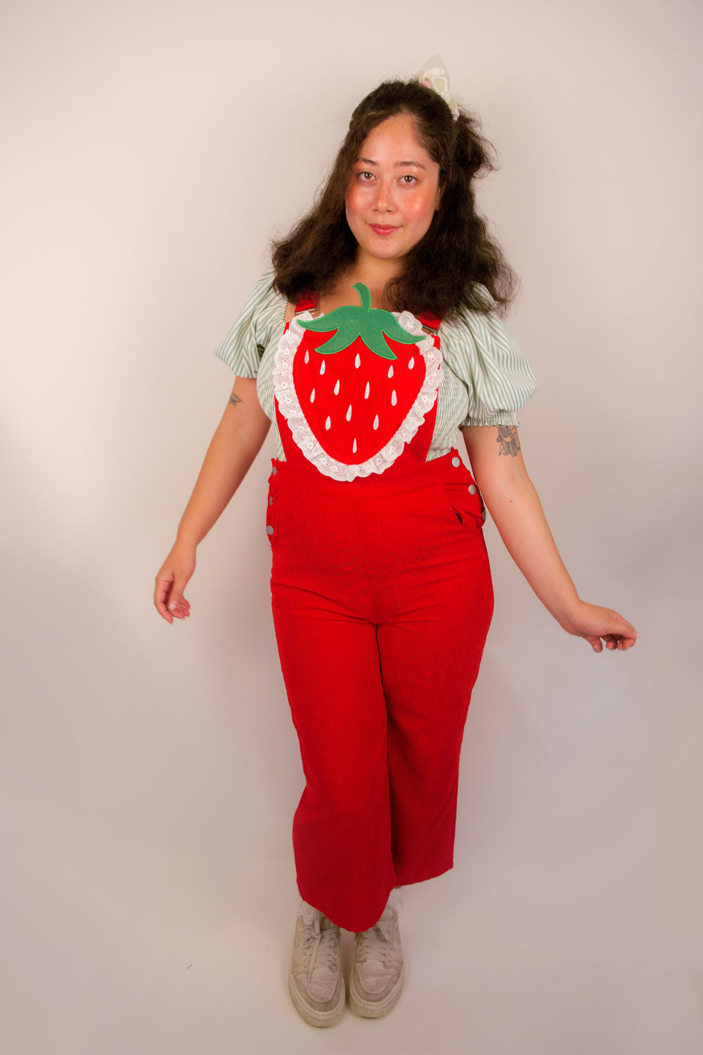 Red Strawberry Overalls