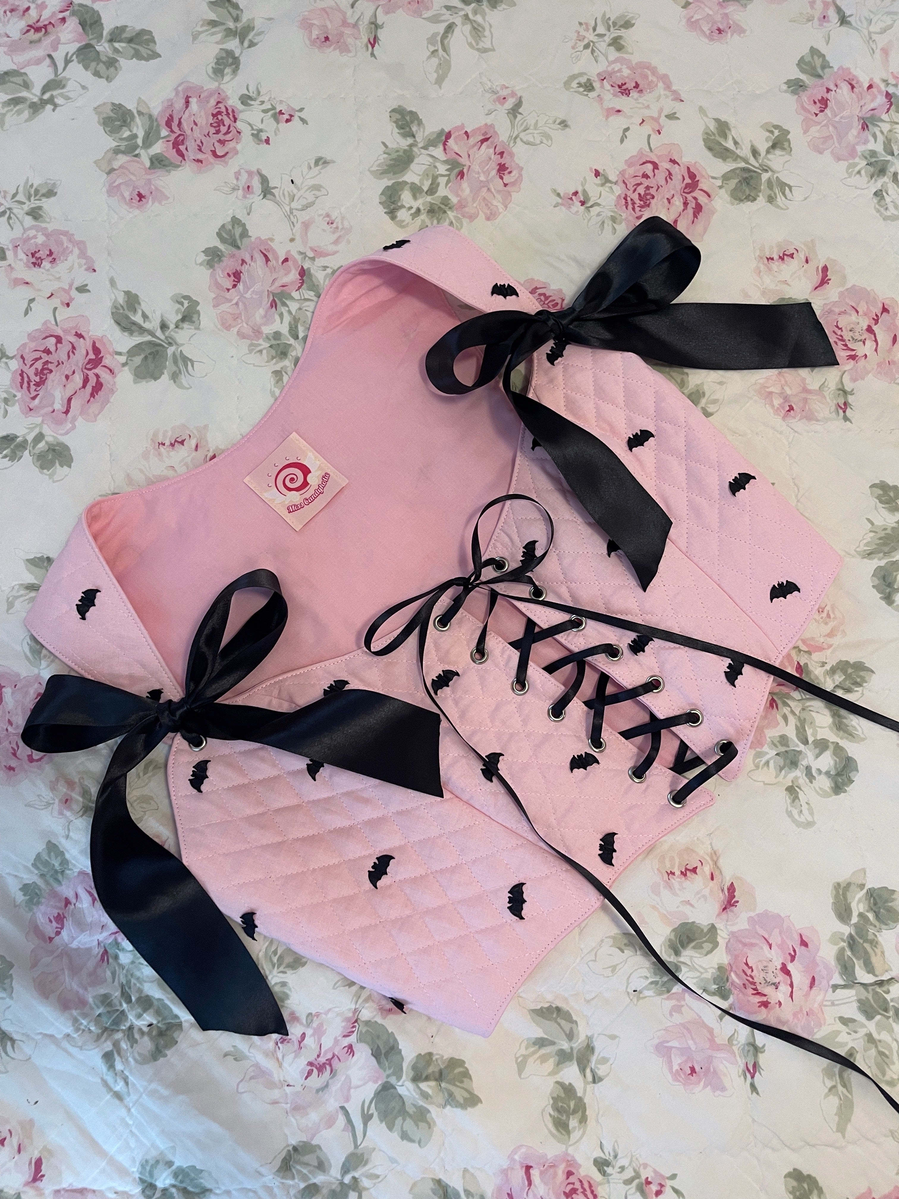 Pink Batty Corset Top