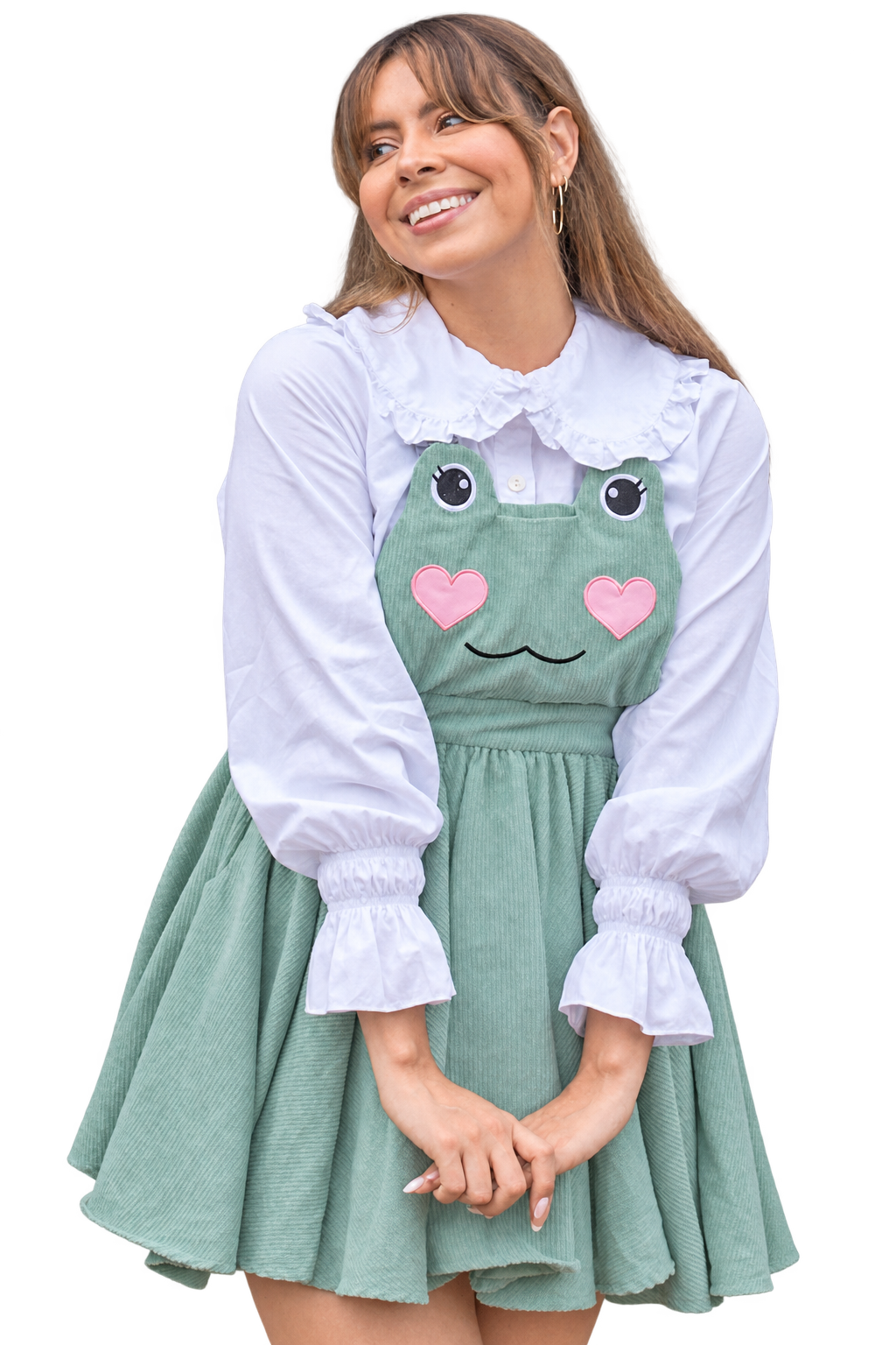 Matcha Frog Pinafore