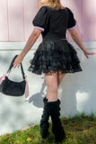 Black Cloud Mini Petticoat