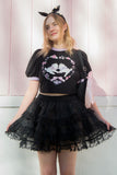 Black Cloud Mini Petticoat