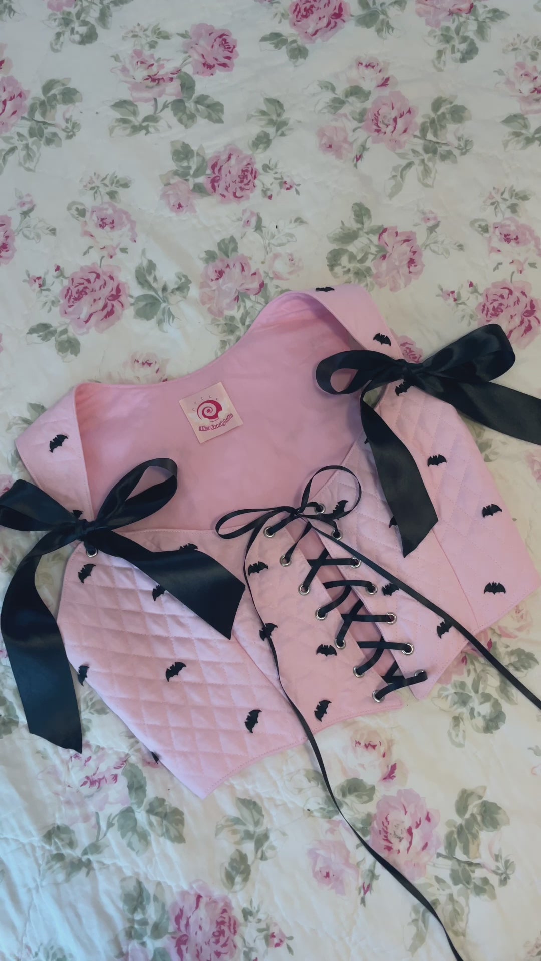 Pink Batty Corset Top