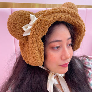Gingerbread Bear Bonnet