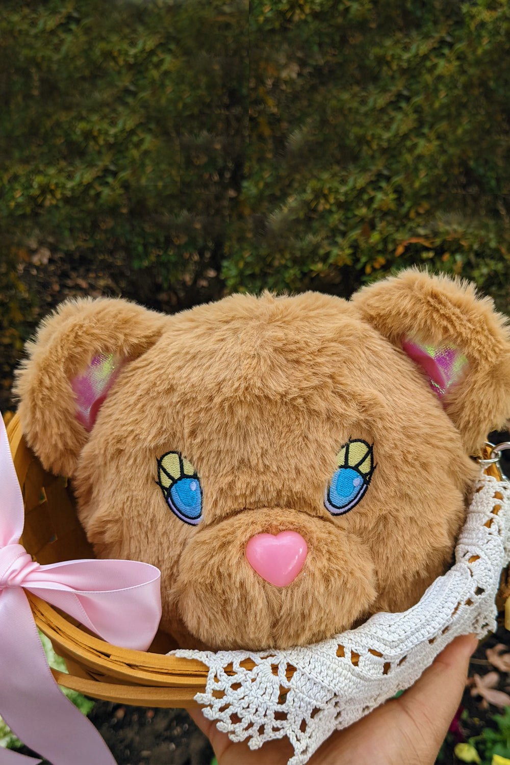 Sleepy Mocha Bear Adjustable Bag