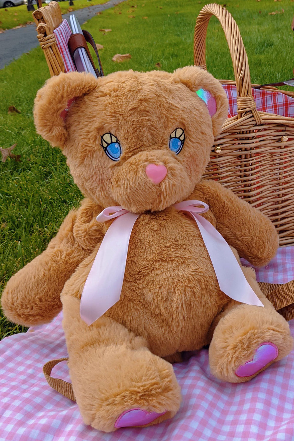 Sleepy Mocha Bear Backpack