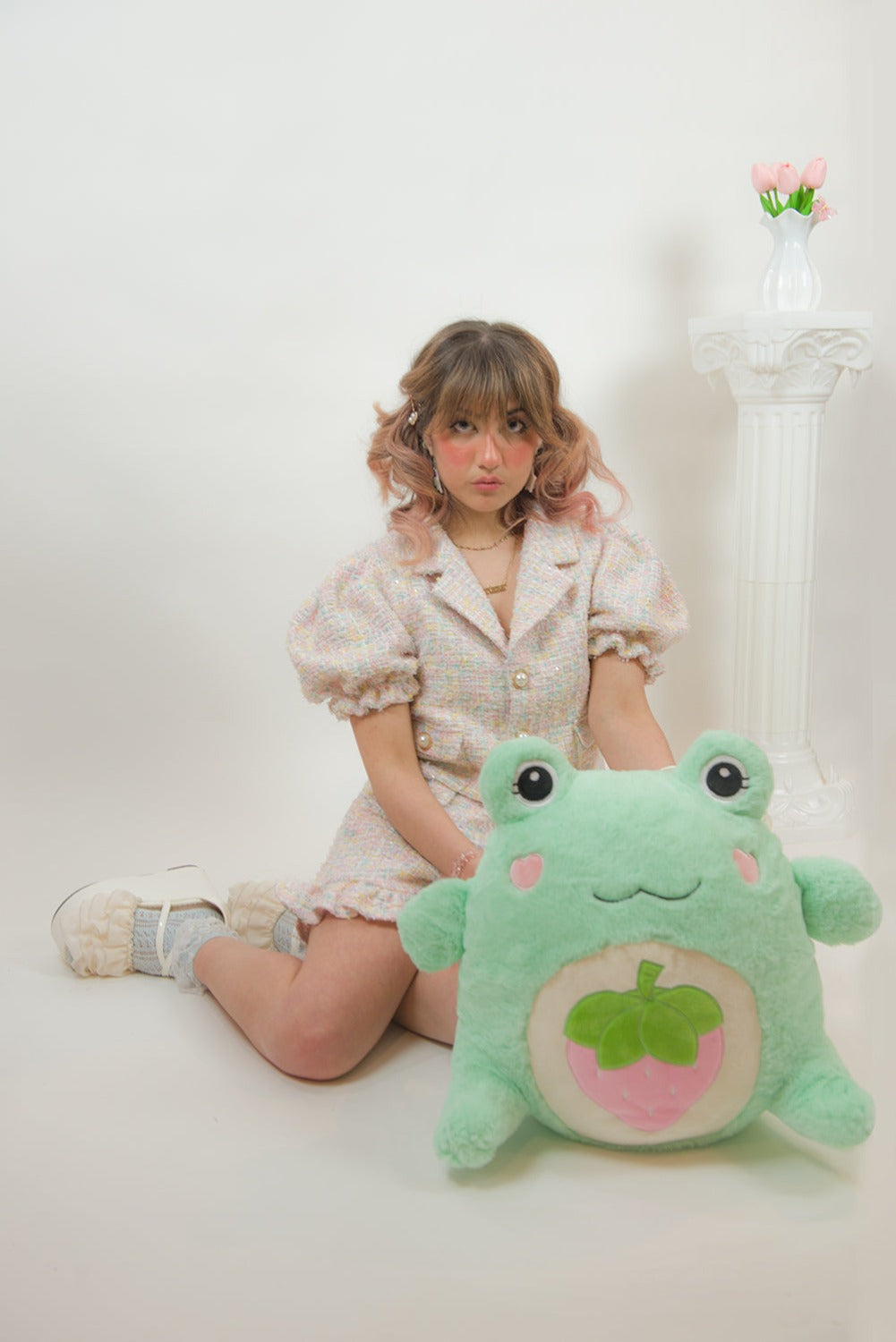 Jumbo Strawberry Frog Plushie – Miss Candyholic
