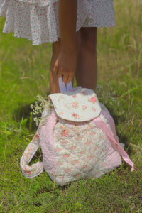 Pink Rose Puff Backpack